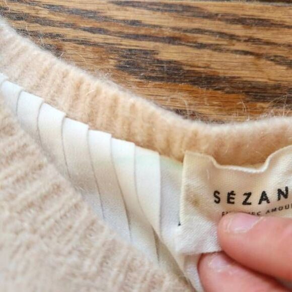 Sezane Sweater with Pleated Hem, Reposhed, Read Description, French Chic - Picture 3 of 7